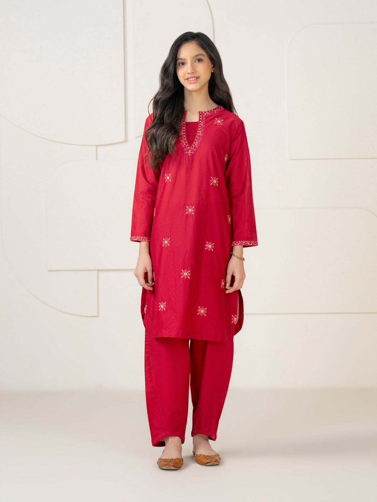 2 Piece Lawn Suit-Embroidered